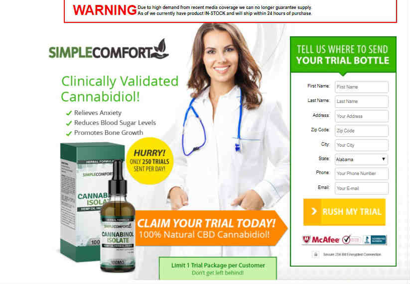 Simple Comfort Cannabinol Isolate 