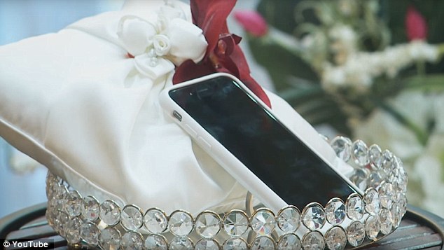 Aaron Chervenak, 34, of Los Angeles married his SMARTPHONE to prove his love