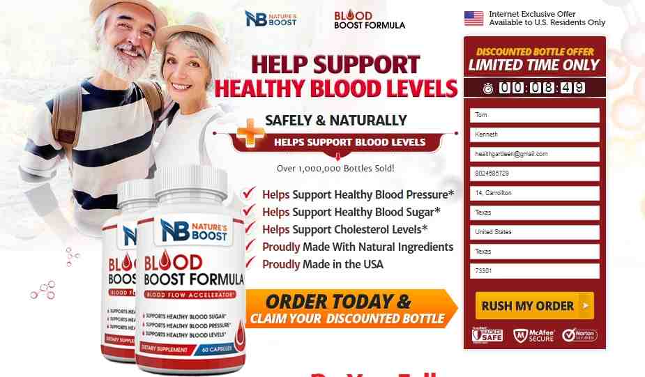 Blood Boost Formula Reviews: Supplement To Lower Blood Pressure Fast